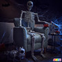 JOYIN Squelette d'halloween réaliste Taille réelle de 1,5 m avec articulations Mobiles pour décoration d'intérieur et d'extérieu