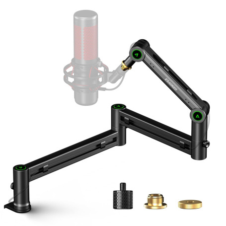 Aokeo AK-59 Bras de microphone réglable pour bureau - Convient pour Blue Yeti