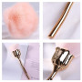 Nail Art Brosse À Poussière Pour Manucure Rose tête brosse Blush pinceaux à poudre Mode Gel Ongles Accessoires Matériel Matériel