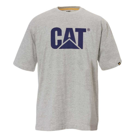Caterpillar Hommes Trademark Logo T-Shirt Gris Chiné XL