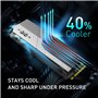 Silicon Power XS70 SP04KGBP44XS7005 Disque Dur SSD avec dissipateur Thermique Compatible avec Playstation 5, Nvme PCIe Gen4 M.2 