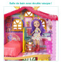 Enchantimals Coffret Maison De Danessa Biche​, Mini-Poupée Et Figurine Animale Sprint, 4 Espaces De Jeu Et Accessoires, Jouet Po