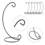 Lot de 12 supports de décoration en fer noir à suspendre pour boules de Noël, maison, mariage