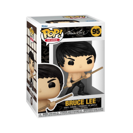 Funko Pop! Icons: Bruce Lee - (Dynamic) - Figurine en Vinyle à Collectionner - Idée de Cadeau - Produits Officiels - Movies Fans