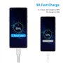 10cm Câble USB C Court, [Lot de 5] Câble USB A vers USB Type C 3A Charge Rapide Cable USB C Android Auto pour Samsung Galaxy A12