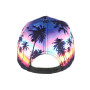 Hip Hop Honour Casquette Baseball Bleu Rose Tropical Night - Taille Unique - Rose