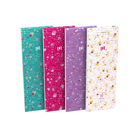 OXFORD Lot de 10 Bloc-Notes Shopping Flowers 7