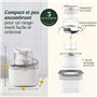 Sorbetiere CUISINART - ICEM10E - Capacité 475ml - Préparation rapide en 25min - 12W