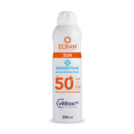 ECRAN® - Brume Protectrice Peaux Sensibles - Très Haute Protection - Technologie vitEox80 - Vitamine E - Protection UVA