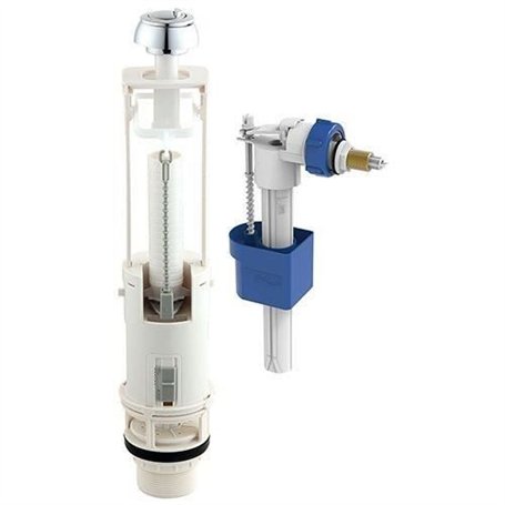 Kit mécanisme WC avec robinet flotteur latéral - ROUSSEAU - 3/6L - Certifié NF