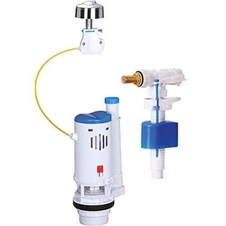 Kit mécanisme WC - ROUSSEAU - 3/6L - Robuste et complet - Certifié NF - Silencieux et fiable