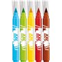 Maped - Feutres XXL Brush Tip Color'Peps - 5 Gros Feutres de Couleur avec Pointe Pinceau Extra Large pour Grandes Surfaces - Max
