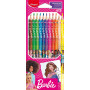 Maped - 12 Crayons de couleur Barbie - Crayons de coloriage en résine - Crayons de couleur enfants - Mines résistantes - Forme T