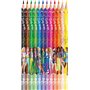 Maped - 12 Crayons de couleur Barbie - Crayons de coloriage en résine - Crayons de couleur enfants - Mines résistantes - Forme T