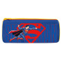 Maped - Trousse Ronde Superman - Trousse Scolaire en Néoprène, Tissu Doux Anti-Déchirures - 21 cm x 6 cm
