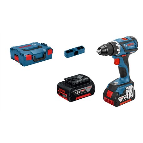 Bosch Professional GSB18-2-LI PLUS Perceuse Visseuse à Percussion 2 x 18 V 2 Ah