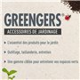 Greengers - Sacs à déchets de jardin, Jardin - Sac à gravats ultra résistant 70L, Sac à bûches renforcé 70L, Sac jardinage 70L -