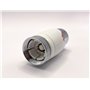 Tête de valve thermostatique TRV de rechange universelle pour radiateur Blanc/chromé M30 x 1,5 mm