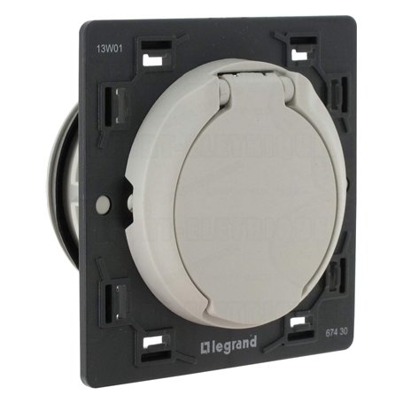 Legrand 067430 Prise D'aspiration Centralisée Céliane sans Contact Livrée avec Enjoliveur