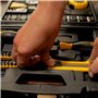 STANLEY STMT0-74864 Composition d'outils - mètre - tournevis - cliquet 1/4 - cutter - douilles - clés males - tournevis porte-em