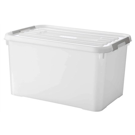 CURVER Boîte de Rangement Handy Plus 65L - Boîte de Rangement Multifonction 100% Recyclé - Pour Chambre