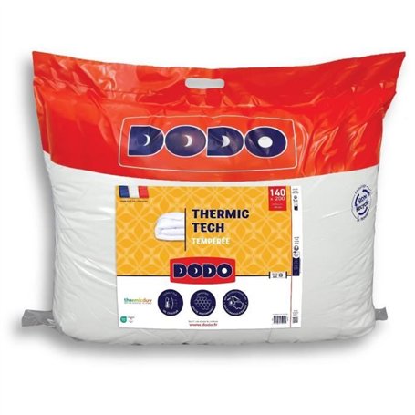 DODO - Couette tempérée 250 g/m² - THERMIC TECH - 140 x 200 cm - Blanc