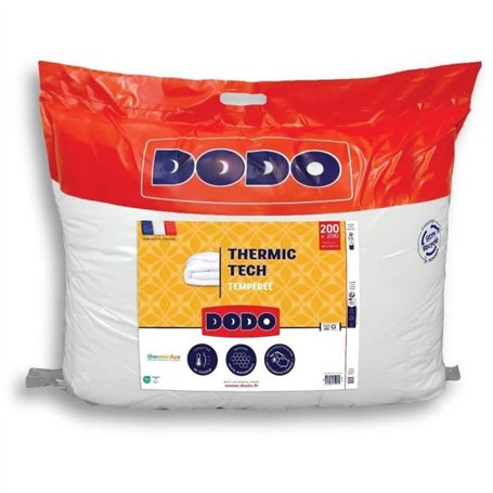 DODO - Couette tempérée 250 g/m² - THERMIC TECH - 200 x 200 cm - Blanc