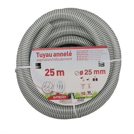 Tuyau en PVC armé - SPIDO - Souple a spirales - 25 m - Ø 25 mm