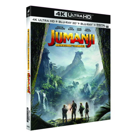 Jumanji : Bienvenue dans la Jungle [4K Ultra-HD 3D + Blu-Ray + Digital Ultraviolet]