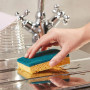 Spontex - Gratte-Eponge Eclats Minéraux - Vaisselle Grattantes Vertes Avec Minéraux De Silice - 1 X 4 Éponges