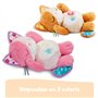 VTech - Mon Chaton Douce Nuit Rose - Peluche Qui Respire et Ronronne, Veilleuse Bébé Musicale et Lumineuse - Peluche Respirante 
