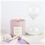 Bougie Parfumée Rêve de Lin 180g – Cire 100% Végétale – Parfum Floral & Poudré – Fabriquée en France – Parfums de Grasse – Longu