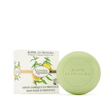 JEANNE EN PROVENCE - Savon Solide Corps & Mains - Parfum Verveine Agrumes - Nettoie