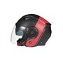 KSK Casque Jet DS ULTRASONIC COPPER & RED Noir et rouge