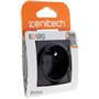 Prise simple 2P+T encastrable - à composer - métal Noir brossé - Kouro - Zenitech