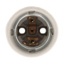 Zenitech - Douille E27 en Porcelaine - Culot à Vis sans Bague - Tension Max 250V - Intensité Max 4A - Idéal pour Éclairage Intér
