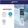 Mastic salle de bain - BOSTIK - Joint Parfait - Étanchéité silicone - Anti moisissures - Transparent - 280 ml