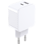 Chargeur USB A + USB C 65W Power Delivery GaN Blanc Bigben