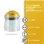 OZAKI - Visière De Protection Ecran En Polycarbonate - Modèle Professionnel - Relevable - Tour De Tête Réglable - Débroussailleu