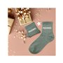 Chaussettes vertes à paillettes "passionnée"