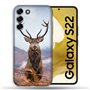 Coque pour Samsung Galaxy S22 Chasse Chevreuil Montagne