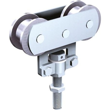 MANTION SA Monture Fixation sur Chant 2 Galets Delrin-Vis d'accrochage M10-Capacité/porte: 40 kg-235D