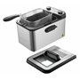 Brandt FRI4200 – Friteuse électrique 4,2L en Inox – Thermostat réglable 130-190°C – Couvercle avec hublot – Cuve amovible – 3000