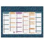 Exacompta - Calendrier Illustré Mini Labo 17x13cm Semestriel Janvier 2026 à Décembre 2026 - Théme Fleurie