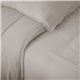 Linnea Taie d'oreiller 65x65 cm Mousseline de Coton Milos Beige Ficelle
