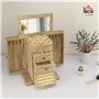 coffre à bijoux en bois avec ailes