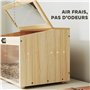 PawHut Cage à Hamster en Bois, Cage à Souris avec Couvercle ouvrable, fenêtre en Acrylique et Trous de Ventilation pour Hamsters