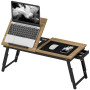 HOMCOM Table de lit Pliable et réglable