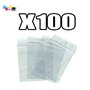 UNIVERS GRAPHIQUE Lot 100 sachets à fermeture zip format 100x150 mm (10x15 cm) pochettes qualité alimentaire, prélèvement, aux n