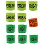 PATOUTATIS - Lot de 11 Brassards élastiques EVACUATION - SERRE FILE - GUIDE FILE - multicolore
